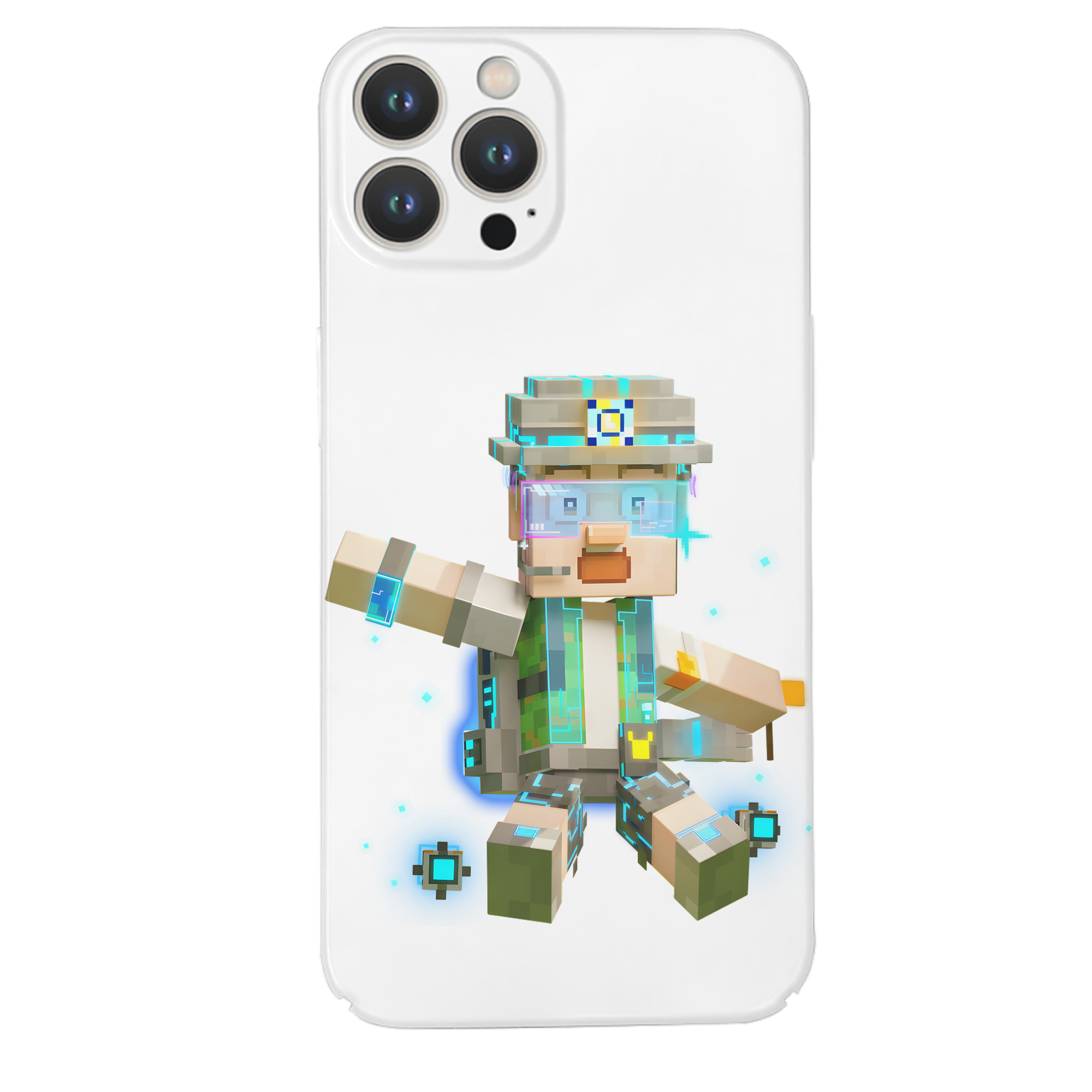 （画像用） マインクラフト ブロックの世界 Minecraft MC Block world 【iPhone 14シリーズ対応】ハードケース
